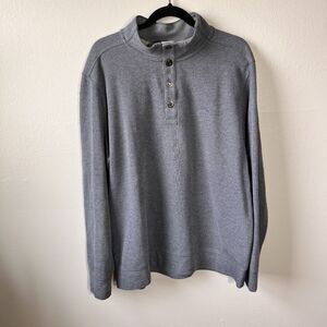 Tommy Bahama Henley Sweater Shirt Ribbed Men’s Sz XL Pullover Blue